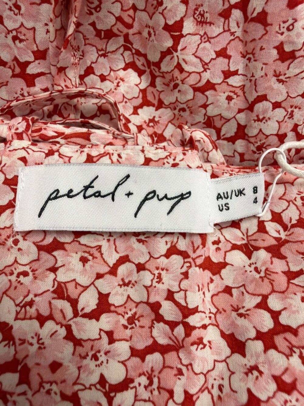 Petal + Pup Women’s Pink Floral Maxi Dress Tiered Sleeveless With Tags Size 4 - Picture 6 of 9